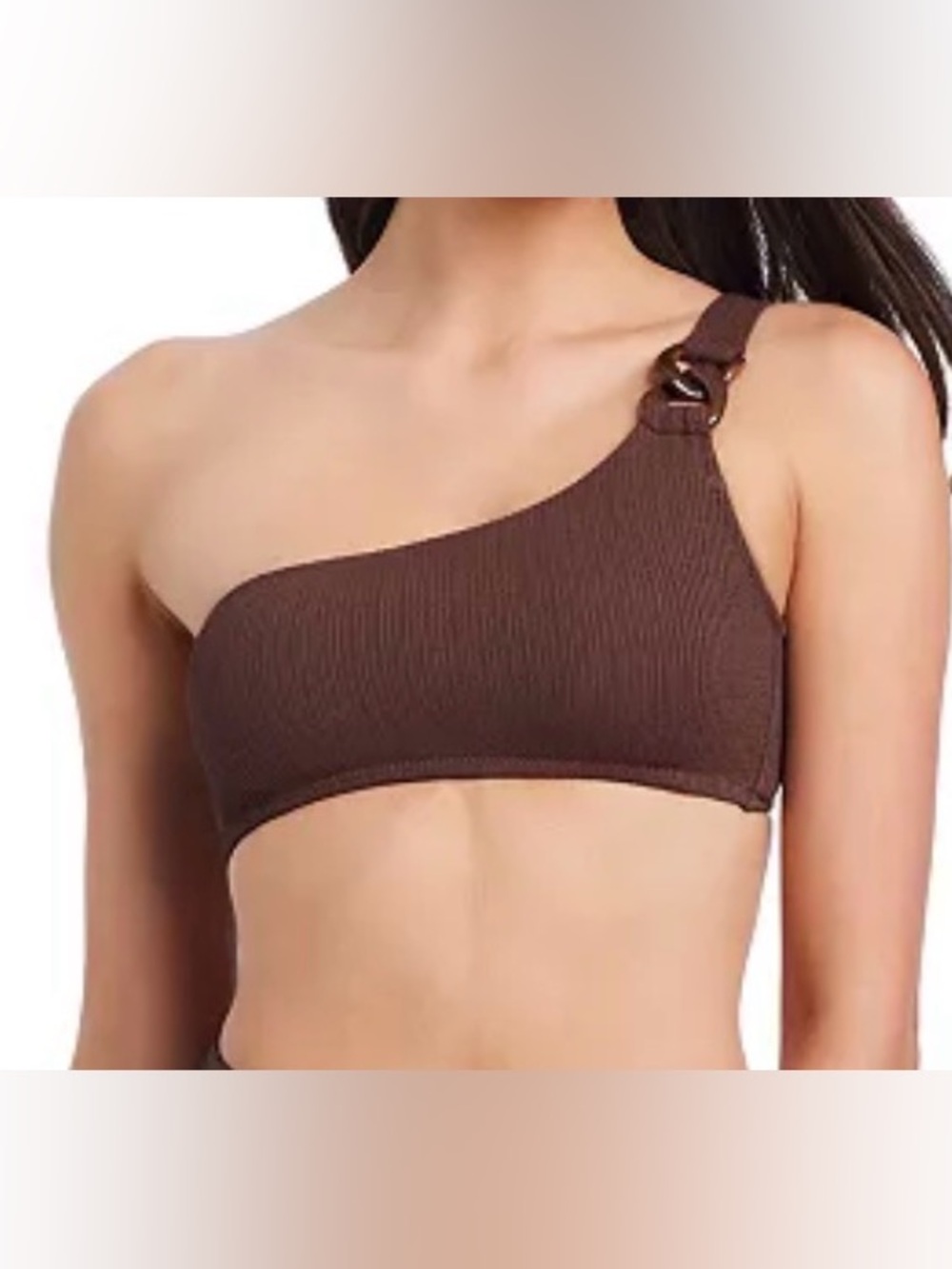 Sanctuary Chain One-Shoulder Bikini Top